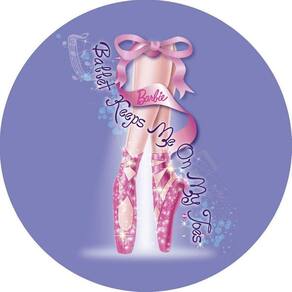Painel Redondo 3D Sublimado Barbie Frd-3846