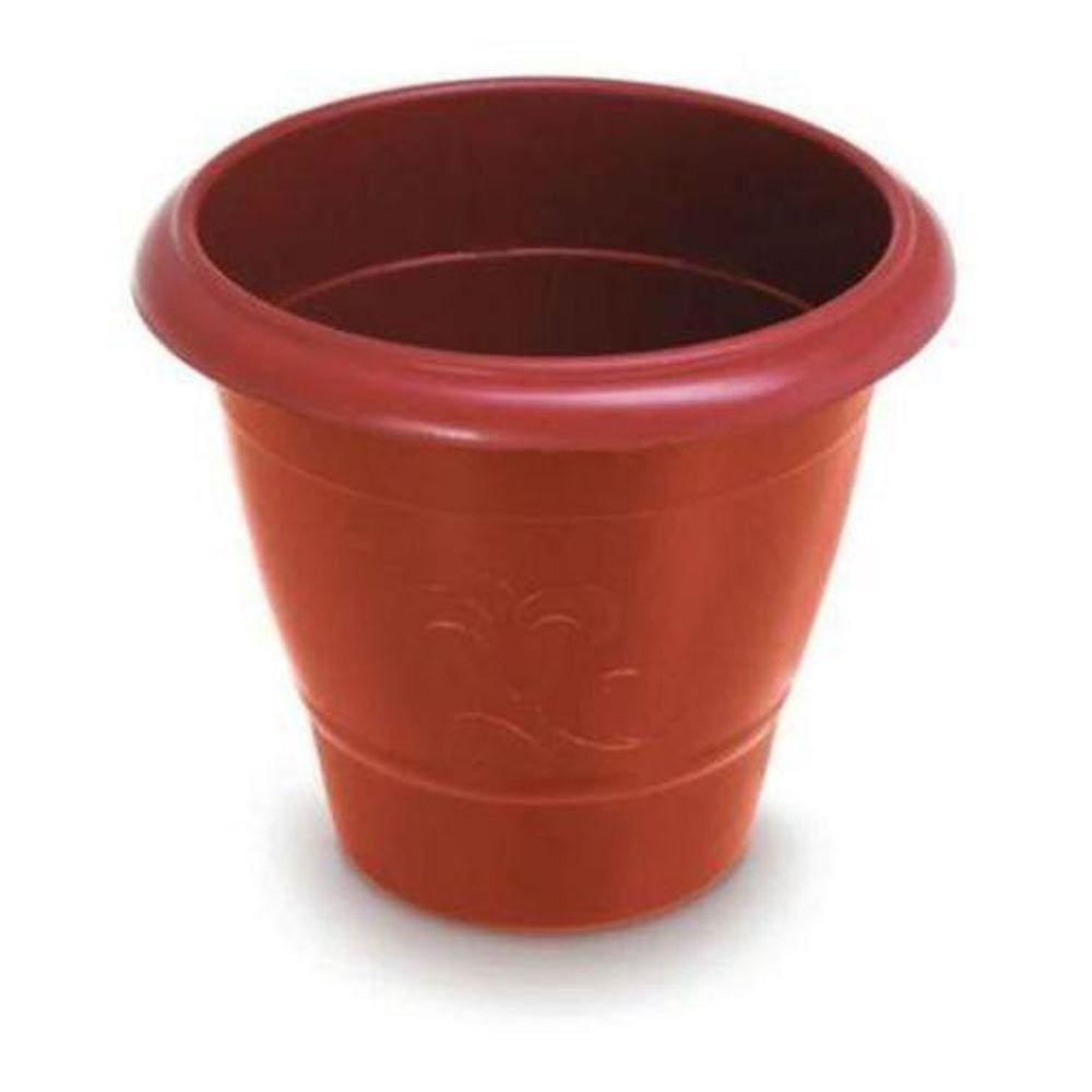 Vaso De Plantas Redondo Médio 30X28 Vermelho 25290 Arqplast