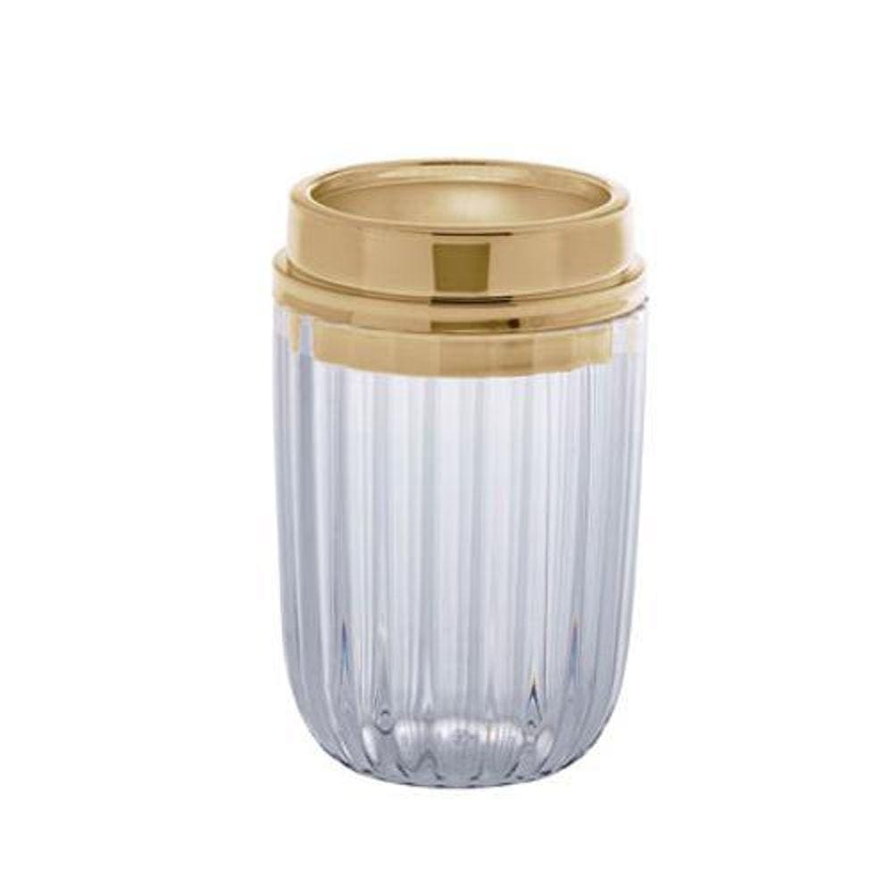 Porta Escova Canelatta Cristal 13 Cm
