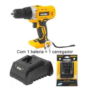 Parafusadeira Furadeira 18V Com 1 Bateria 4.0 Ah 1820 Vonder