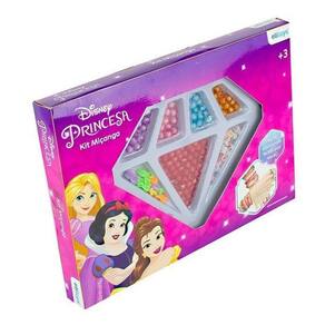 Kit 120 Miçanga Infantil Letras Princesas Disney Pulseiras