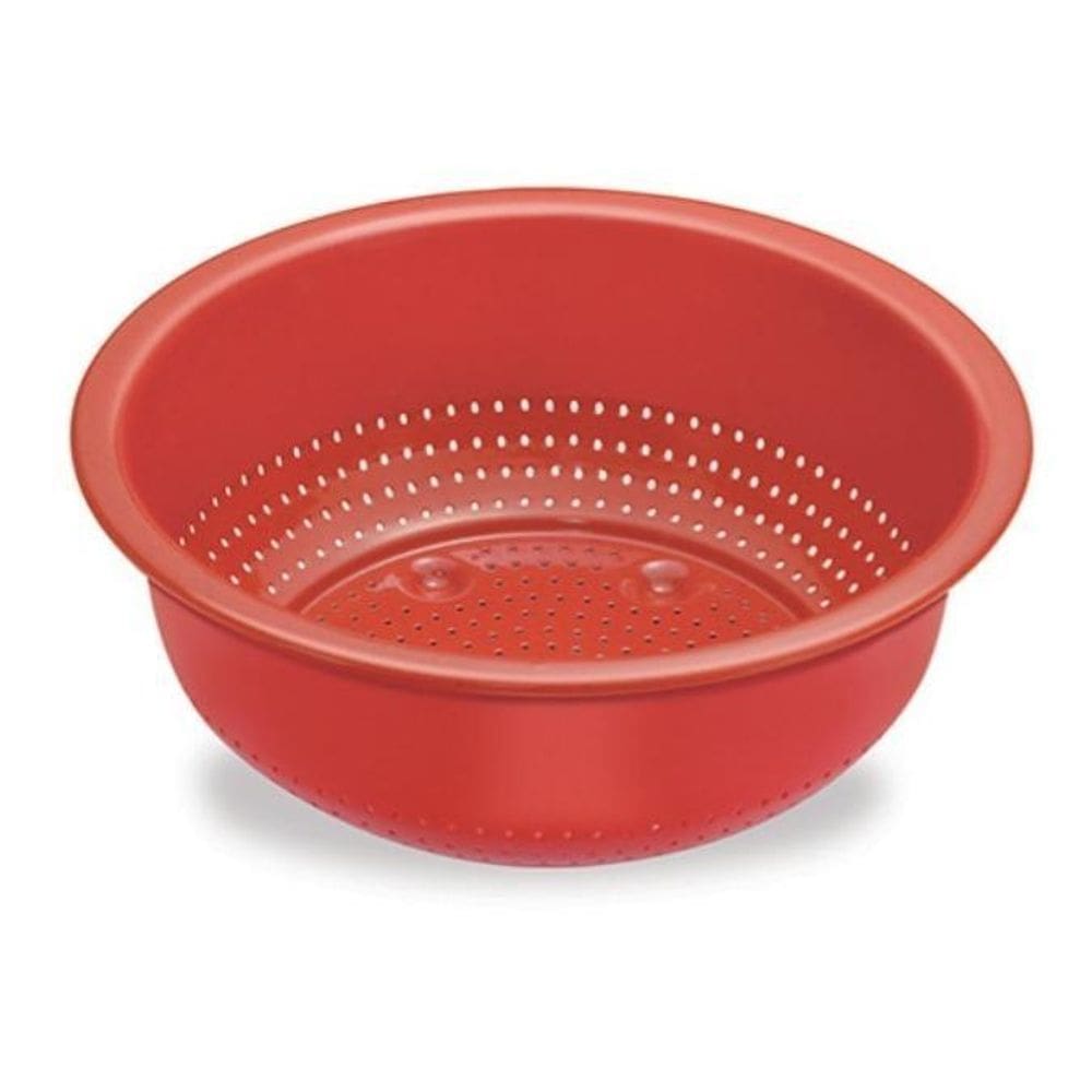 Lavatudo Lavarroz Aluminio Vermelho Médio 22X9Cm 0.067 Dona Chefa