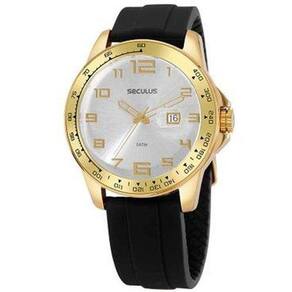 Relógio Seculus Analógico Preto Masculino 44005Gpsvdu2