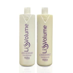 Kit Escova Progressiva Vloss Liss Volume Ativo + Shampoo 1L