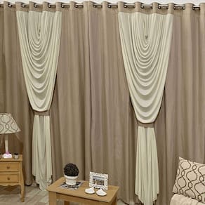 Cortina Dinamo 3 Metros Sala Quarto Para Varão - Cáqui