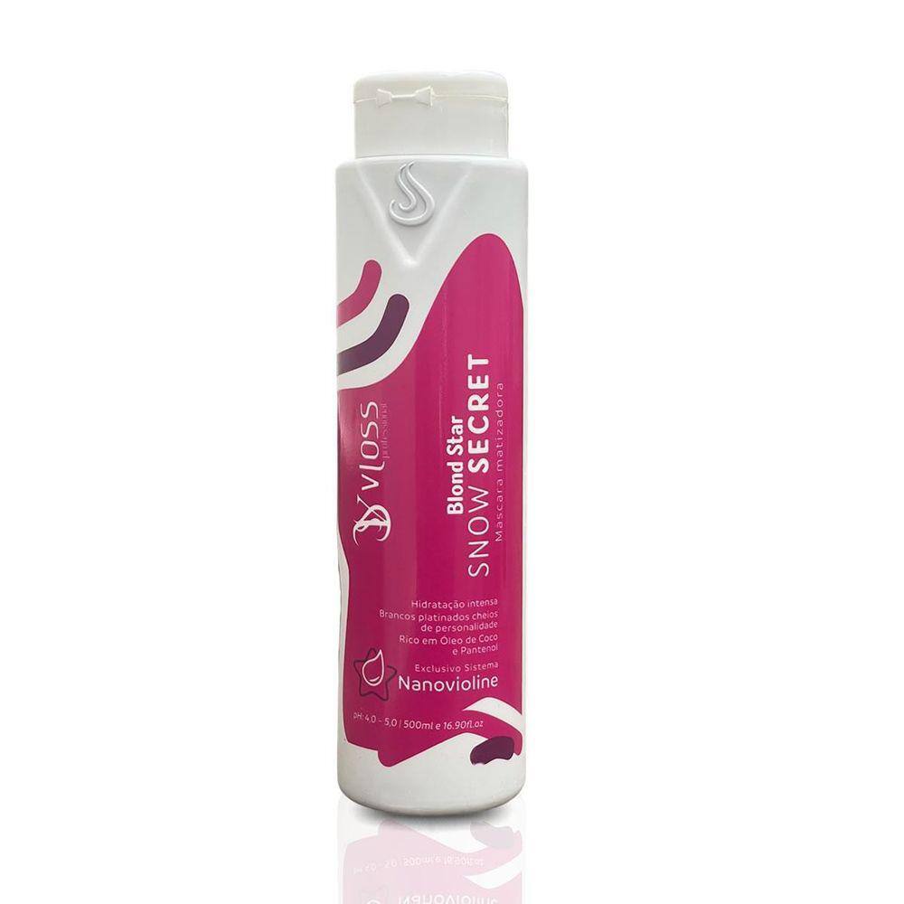 Snow Secret Máscara Efeito Platinado Branco Vloss Matiz 500G