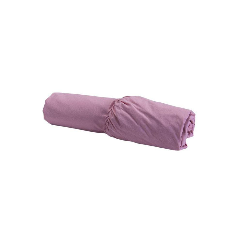 Lençol Elástico Queen Size 100%Algodão Percal 200Fios Rose