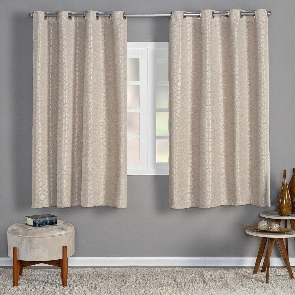 Cortina Albany 2,80M X 2,30M Corta Luz Porta Balcão Dourado