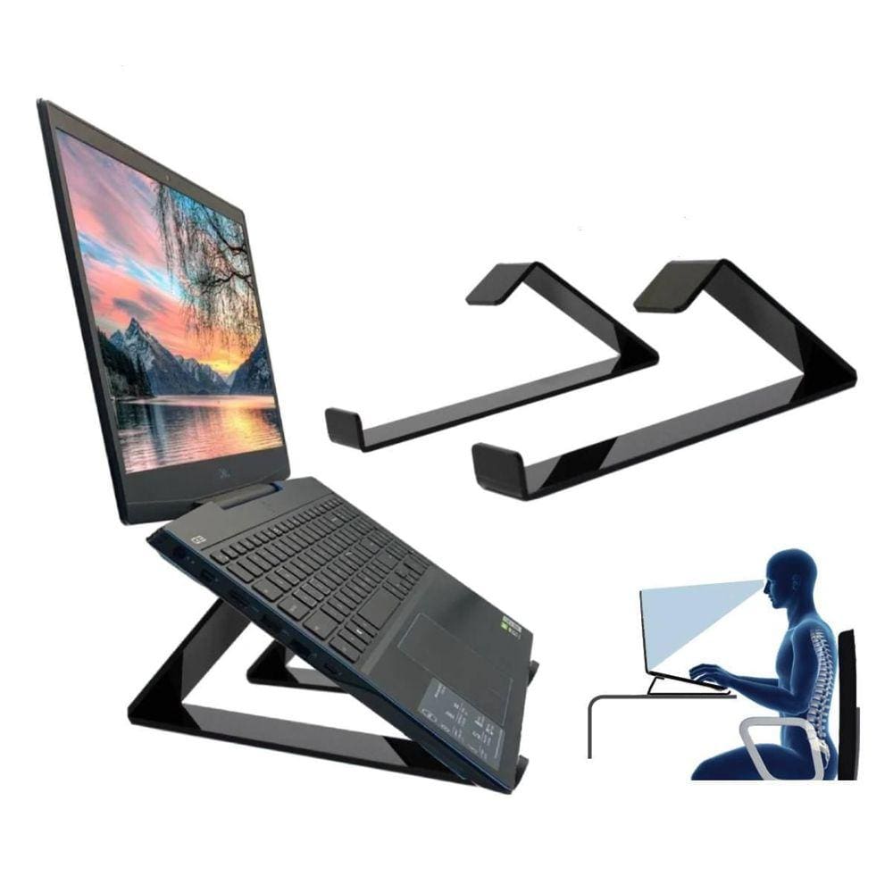 Kit 3 Base Suporte Ergonomico Notebook Tablet Apoio Portatil