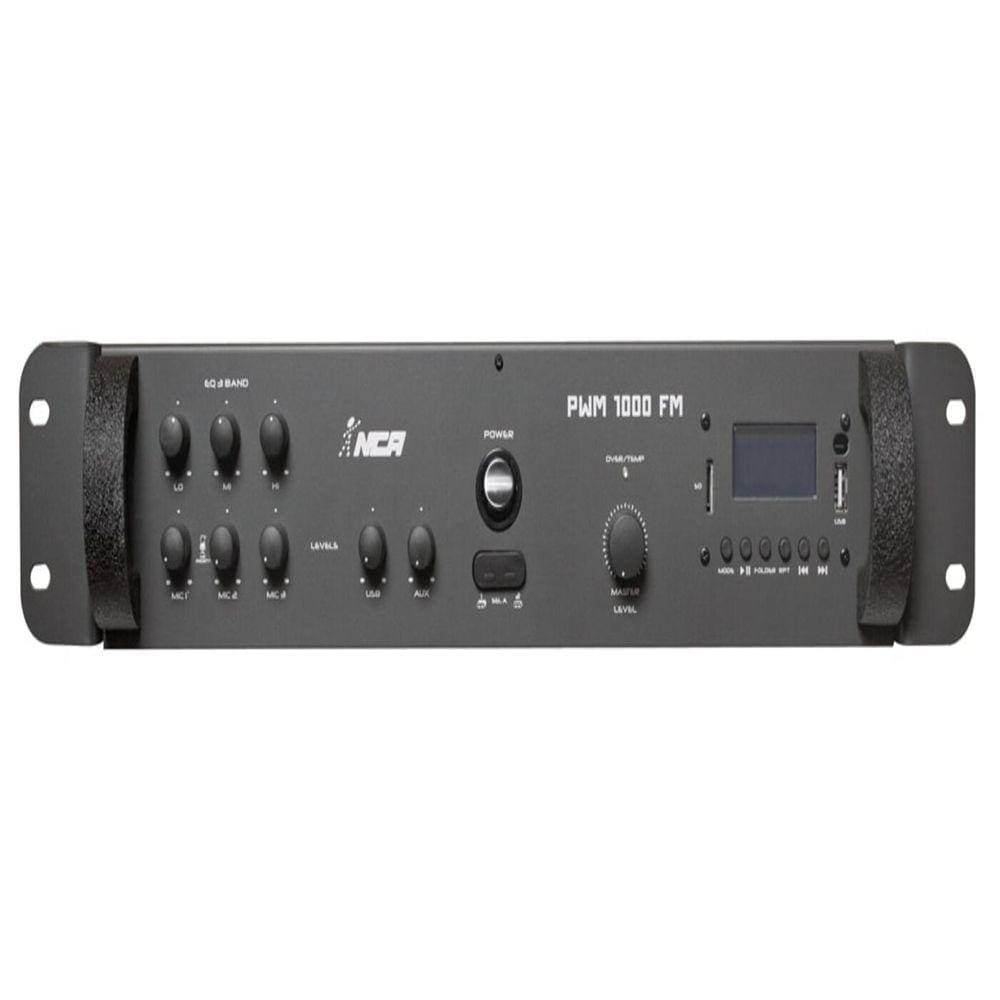 Mixer Amplificado Nca 250W Rms 4 Ohms Com Fm - Pwm1000Fm