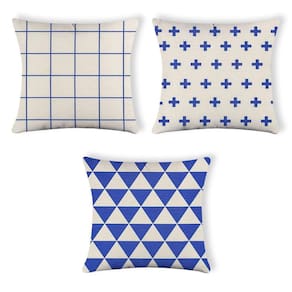 Kit 3 Capas De Almofada Em Linho Linen Print 42X42 - 015