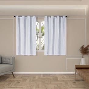 Cortina Blackout Pvc Com Renda 2,00 M X 1,40 M - Branco