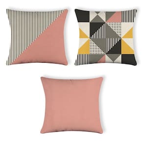 Kit 3 Capas De Almofada Em Linho Linen Print 42X42 - 008