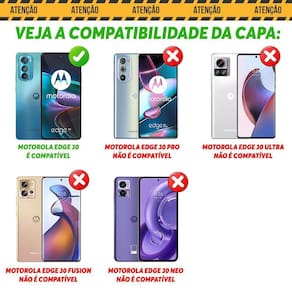 Capa Moto Edge 30 - Resist. Anti Impacto - Preto