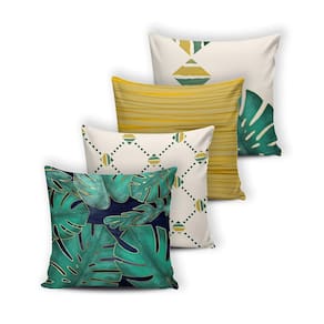 Kit 4 Capas De Almofada Modern Print 42 Cm X 42 Cm - 037