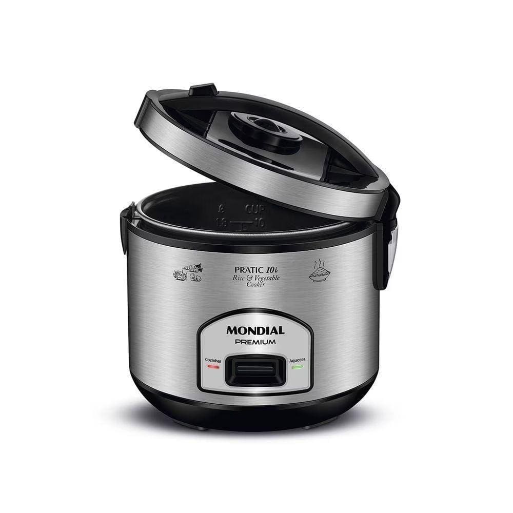 Panela Elétrica Mondial Pratic 10L Pe-42-10X Inox - 220V