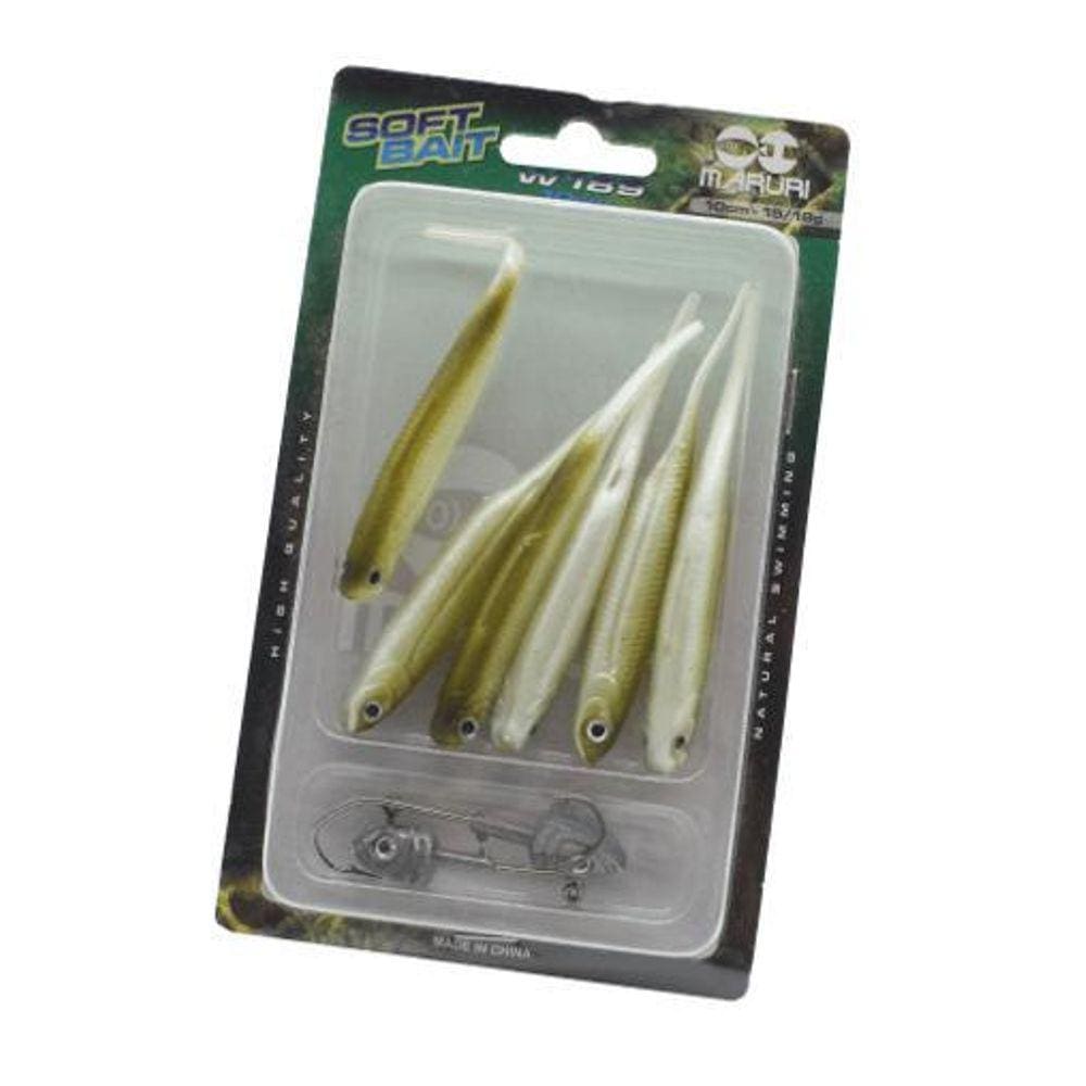 Kit 6 Isca Artificial Soft Shad Macia Pescaria Barco Canoa A