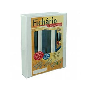 Fichário 2 Argolas Branco C/Revestimento 3264 A4 265X315X60