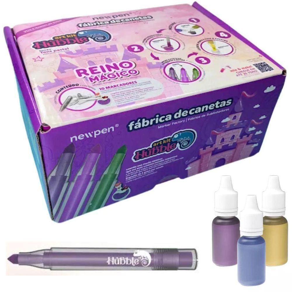 Art Kit Hubble - Fábrica De Canetas - Reino Magico - Newpen