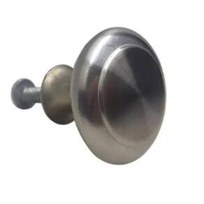 10 Puxador Decorativo Para Moveis Botão Inox Escovado 23Mm