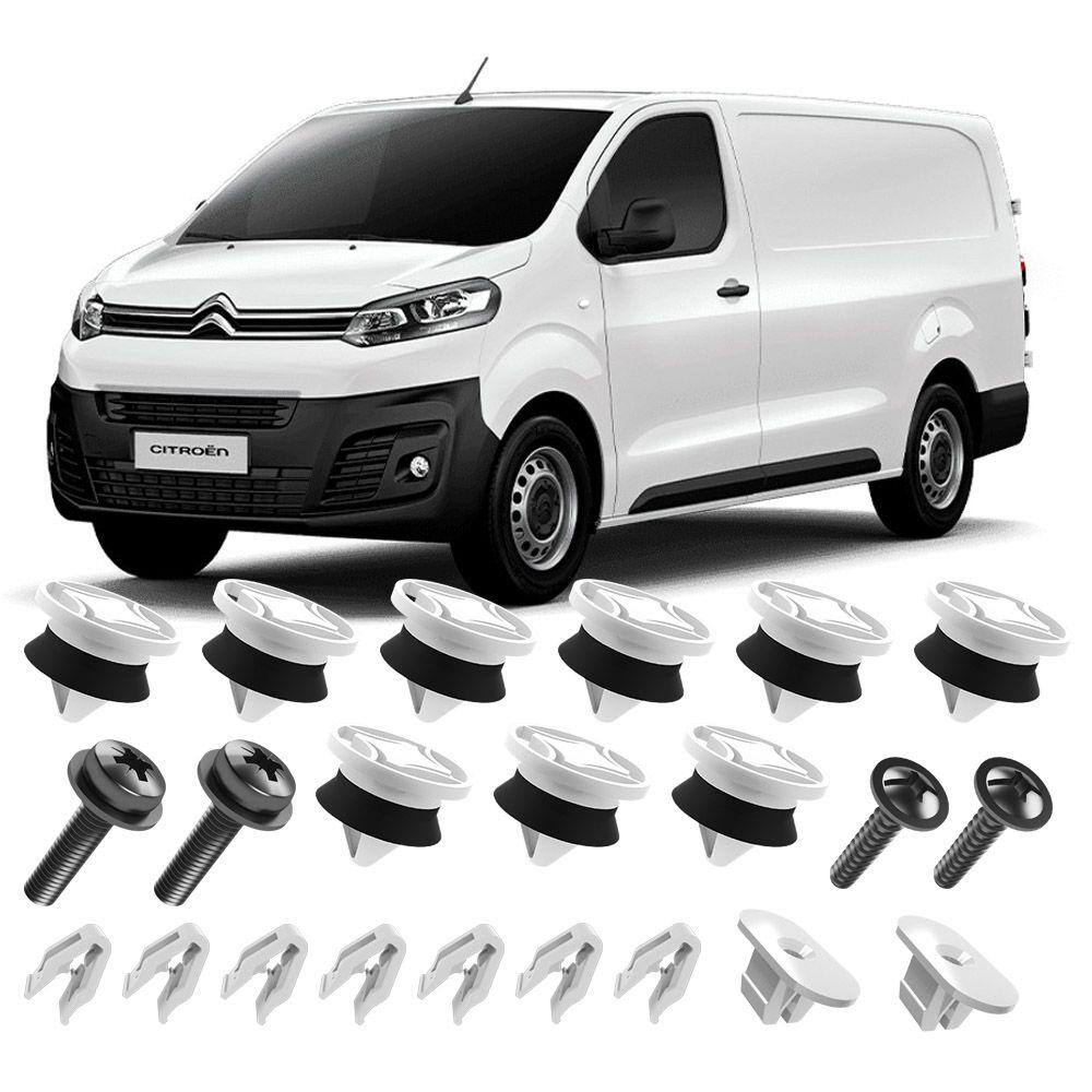 Kit Grampos Presilhas Buchas Parafusos P/ Forro Porta Dianteira Jumpy 2018 2019 2020 2021 2022 2023