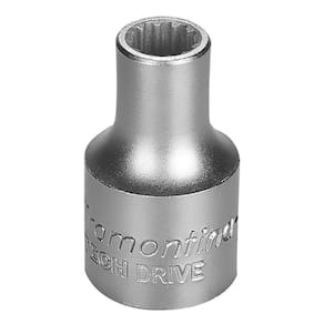 Soquete Techdrive Em Aço Cromo Vanádio 8 Mm - Encaixe 1/2 T