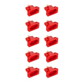 10 Tomada Margirius Cx Embutir Padrão Weg 10/20A Vermelho