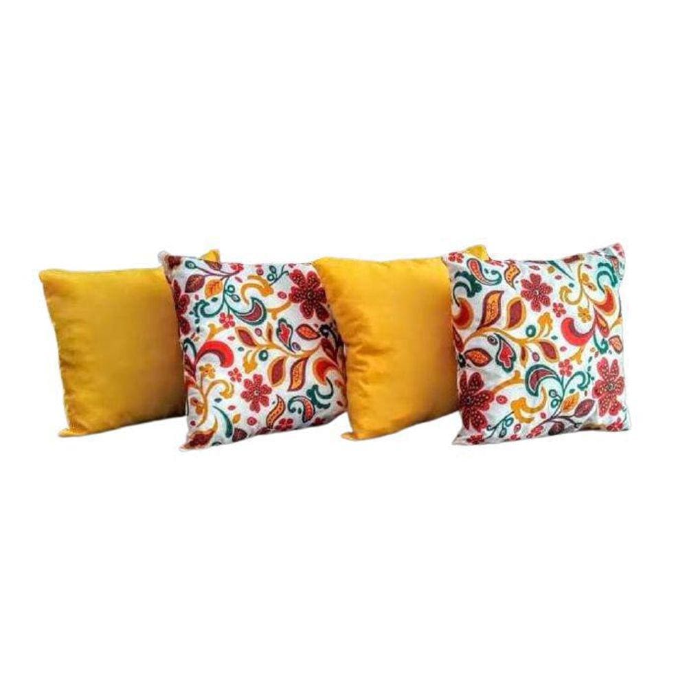 Kit De 4 Capas De Almofadas Decorativa