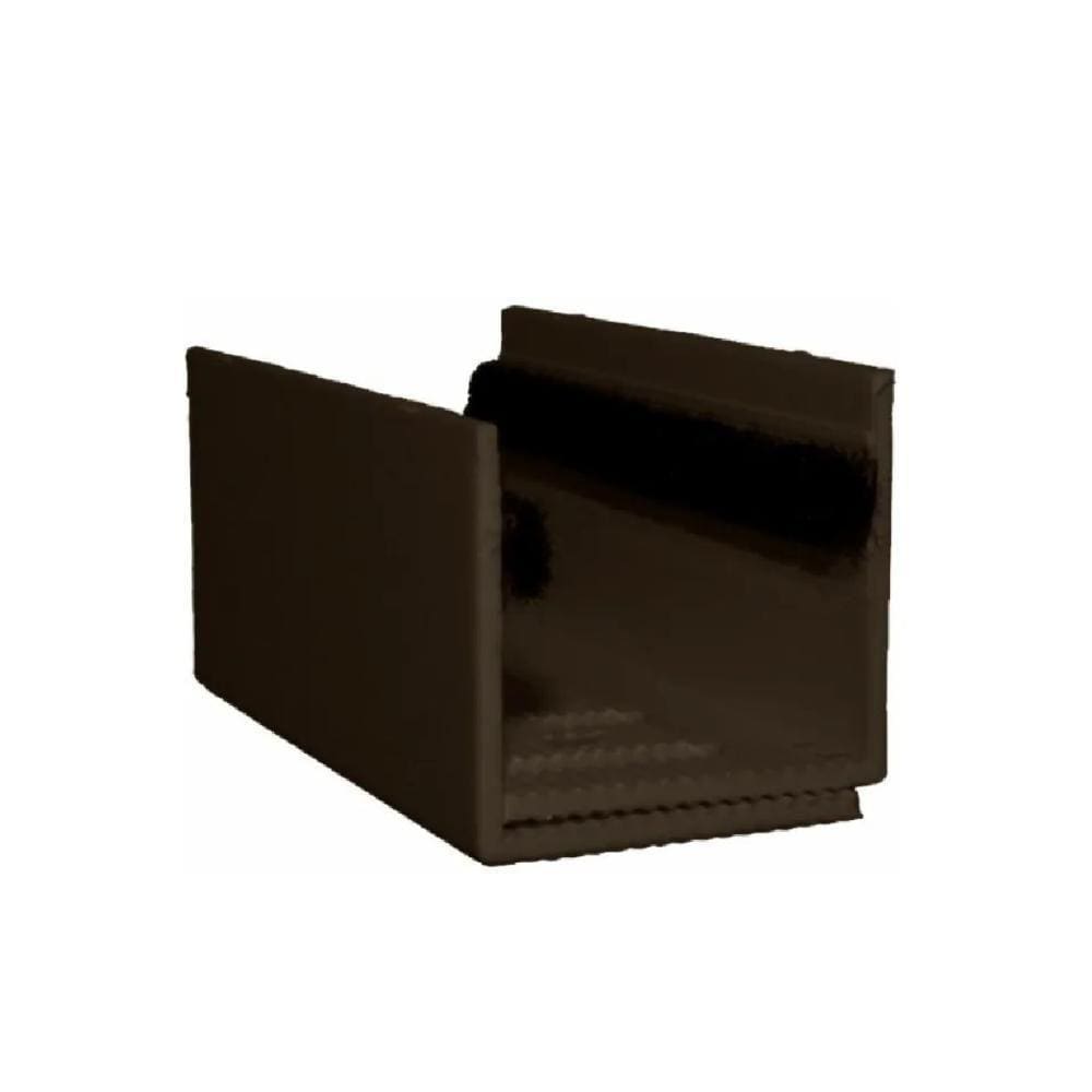 Guia U - Externo Ajustável Para Porta De Correr - Marrom