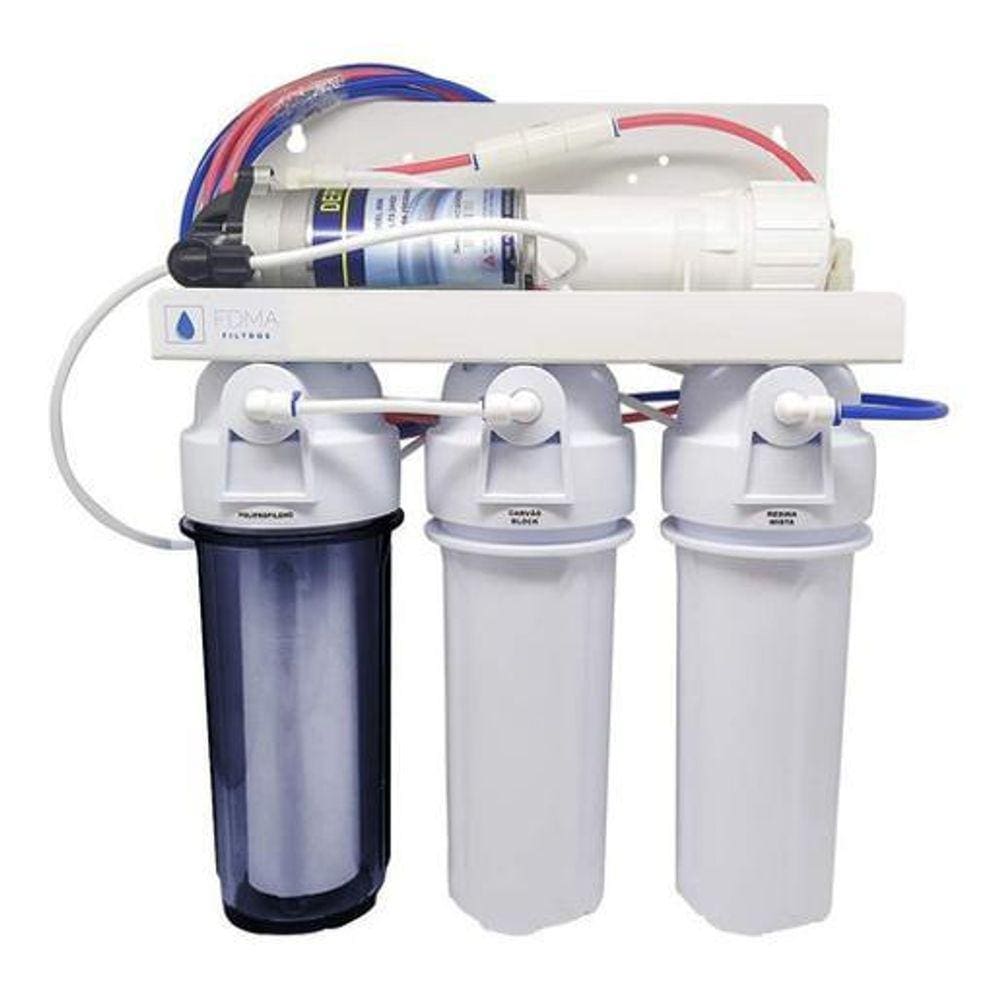 Filtro Osmose Reversa Deionizador 150Gpd + Bomba Água Zerada