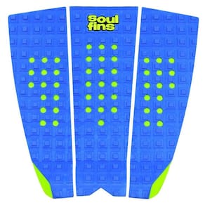 Deck Surf Antiderrapante - Soul Fins Square Azul/Verde 44