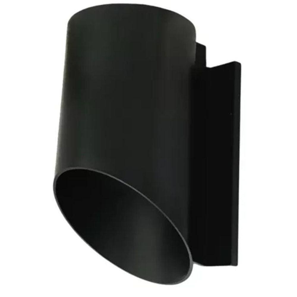 Arandela Viena Externa Facho Simples Chanfrado Preta