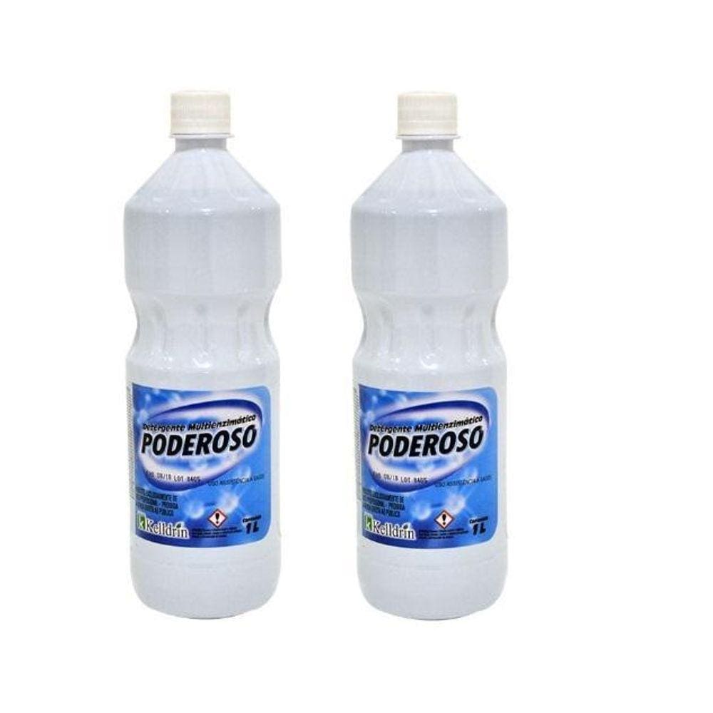 Kit Detergente Enzimático 1L 5 Enzimas - Kelldrin
