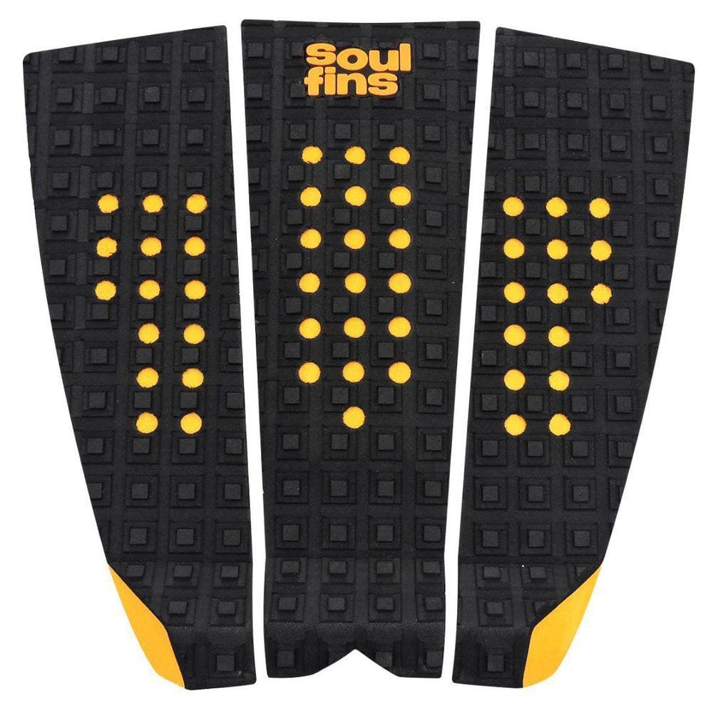 Deck Surf Antiderrapante - Soul Fins Square Preto/Laranja 43