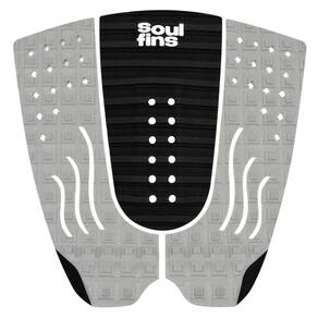 Deck Surf Antiderrapante - Soul Fins Colors Preto/Cinza 64