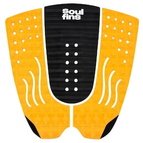 Deck Surf Antiderrapante - Soul Fins Colors Preto/Laranja 66