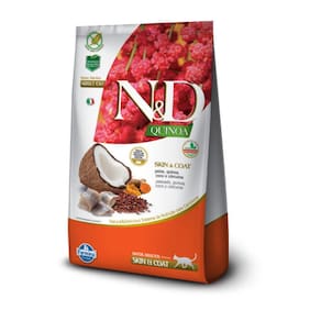 Ração N&D Quinoa Skin & Coat Peixe Para Gatos Adultos 7.5Kg