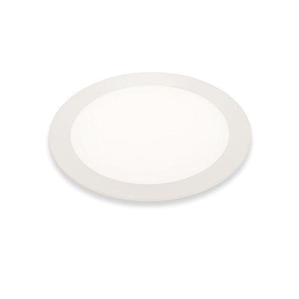Painel Led Embutir Redondo 24W 3000K Luz Amarela