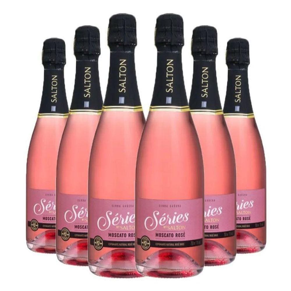 Kit 06 Espumantes Salton Moscato Rosé Séries 750ml