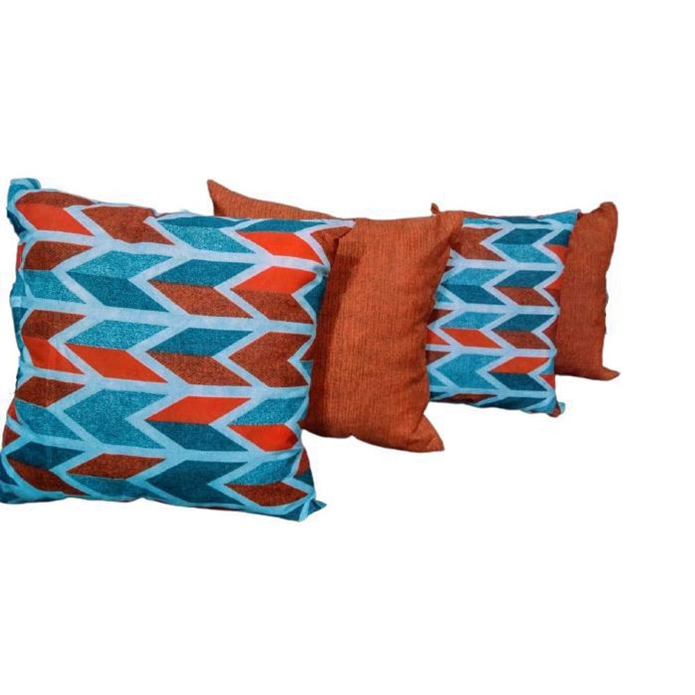 Kit Capa Para Almofada Gorgurinho Laranja 4 Peças