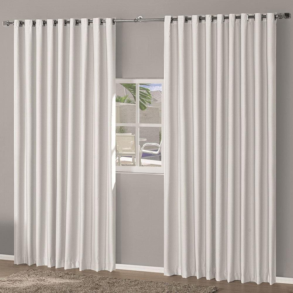 Cortina Blackout 2,70M X 1,80M Para Varão Simples - Gelo