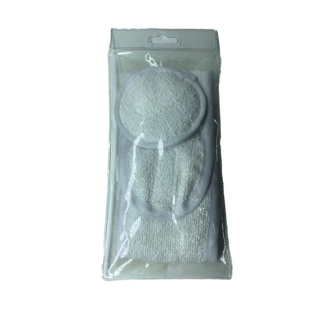 Kit Spa Facial Com Bucha Atoalhada Redonda