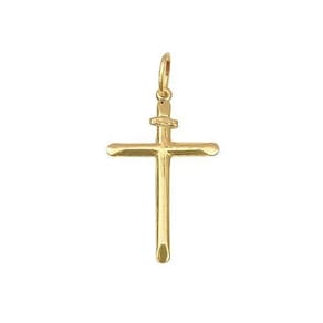 Pingente Médio Cruz Em Ouro 18K
