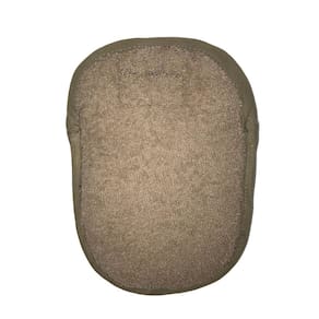 Bucha Para Corpo Atoalhado Bege Escuro