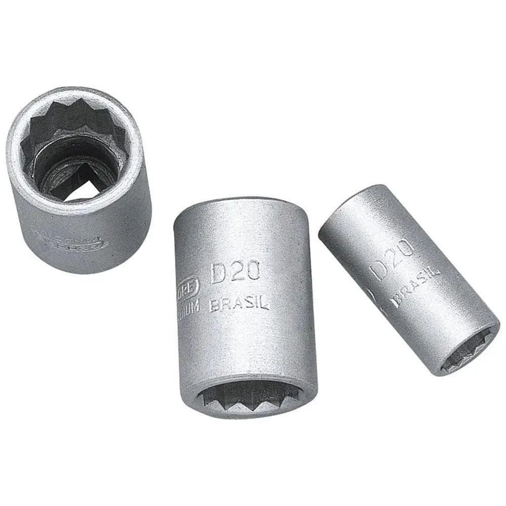 Soquete Estriado 1/4 - 7/16 D20 Gedore 013158