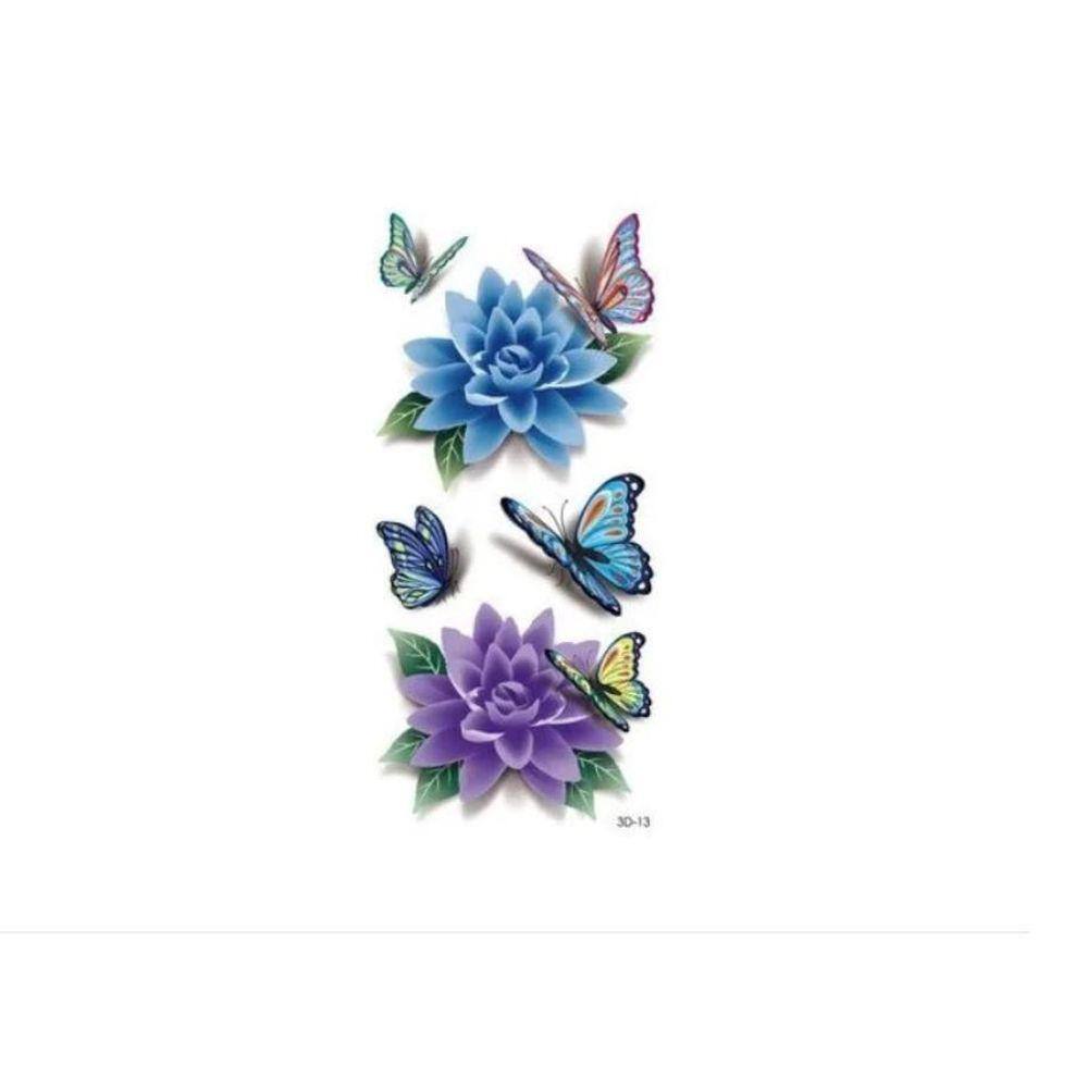 Tatuagem Temporária Borboleta 19X9 Modelo 4 Realista Bonita