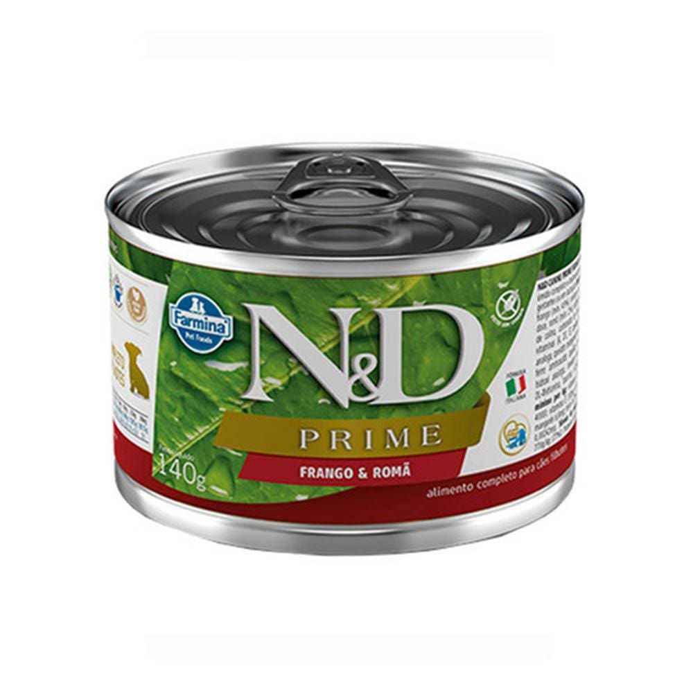 Ração Úmida N&D Prime Frango E Romã Cães Filhotes Lata 140G