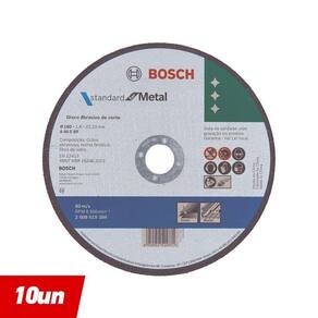Disco De Corte Metal 7`` 180X1,6Mm Reto - 10 Uni. - Bosch