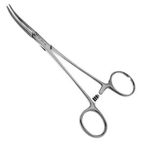 Pinça Kelly Hemostática Curva 18 Cm Aço Inoxidável