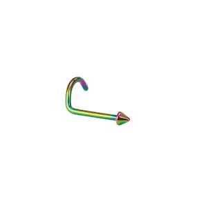 Piercing Aço Cirúrgico Nariz Nostril Spike Modelos Cor